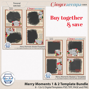 Merry Moments Masked Template Bundle by Miss Fish