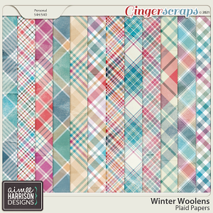 Winter Woolens Plaid Papers by Aimee Harrison