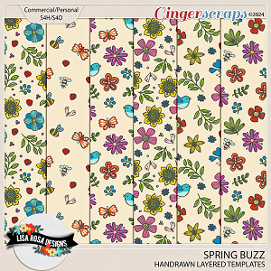 Spring Buzz - CU/PU Layered Patterns by Lisa Rosa Designs