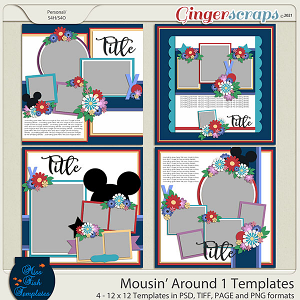 Mousin' Around 1 Templates by Miss Fish