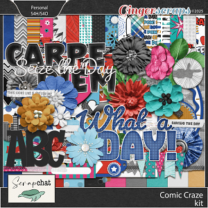 Comic Craze Kit by ScrapChat Designs