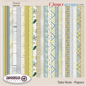 Take Note - Papers by Aprilisa Designs