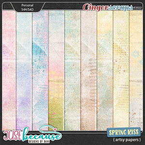 Spring Kiss Artsy Papers by JB Studio