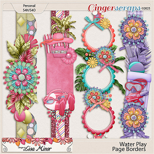 Water Play Page Borders from Designs by Lisa Minor