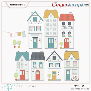 My Street Layered Templates (CU) by GS Creations