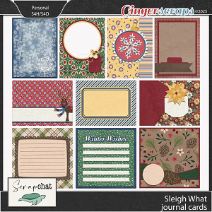 Sleigh What Journal Cards by ScrapChat Designs