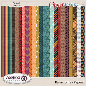 Rawr-some - Papers by Aprilisa Designs