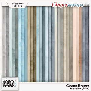 Ocean Breeze Watercolor Papers by Aimee Harrison Ocean Breeze Watercolor Papers by Aimee Harrison