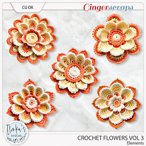 CU Crochet Flowers Vol 3 by Ilonka's Designs