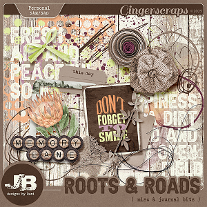 Roots & Roads Misc & Journal Bits by JB Studio