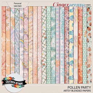 Pollen Party - Artsy and Blended Papers by Lisa Rosa Designs