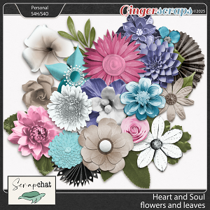 Heart and Soul Extra Flowers by ScrapChat Designs