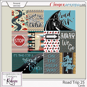  Road Trip 25 Pocket Cards by Scrapbookcrazy Creations
