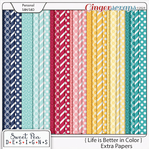 Life is Better In Color Extra Paper