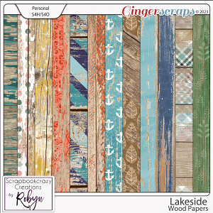 Lakeside Wood Papers by Scrapbookcrazy Creations