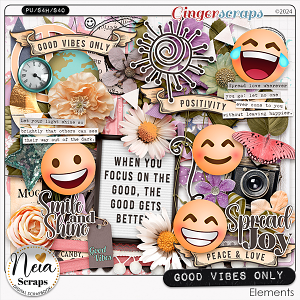 Good Vibes Only - Elements - by Neia Scraps