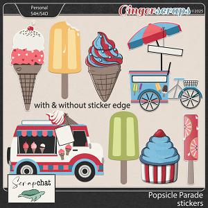 Popsicle Parade Stickers by ScrapChat Designs