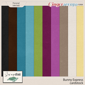 Bunny Express Cardstock by ScrapChat Designs