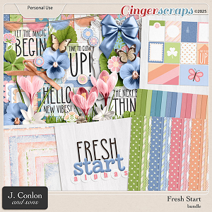 Fresh Start Digital Scrapbooking Bundle by J. Conlon and Sons