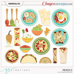 Mexico 2 Layered Templates (CU) by GS Creations