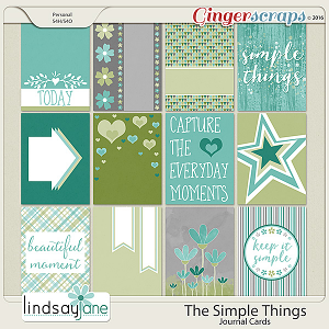 The Simple Things Journal Cards by Lindsay Jane