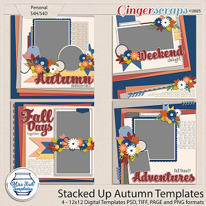 Stacked Up Autumn Templates by Miss Fish