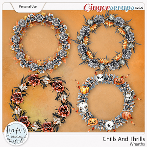 Chills And Thrills Wreaths by Ilonka's Designs