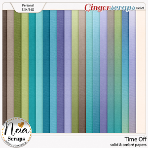 Time Off - Solid & Ombré Papers - by Neia Scraps