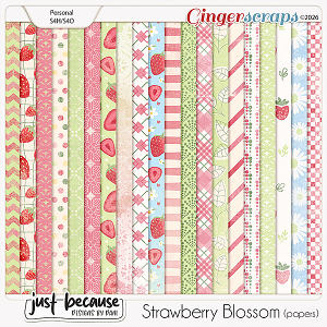 Strawberry Blossom Papers by JB Studio Strawberry Blossom Papers by JB Studio