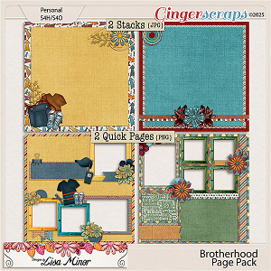 Brotherhood Page Pack from Designs by Lisa Minor