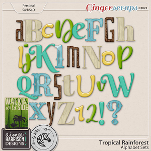 Tropical Rainforest Alpha Sets by Aimee Harrison & Cindy Ritter