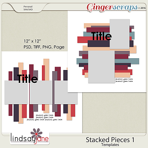 Stacked Pieces 1 Templates by Lindsay Jane