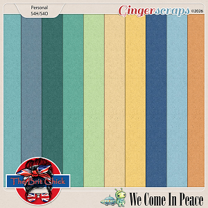 We Come In Peace Solid Papers By The Brit Chick
