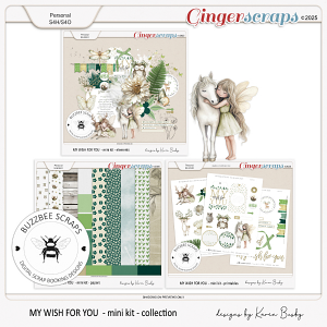 Buzzbee Scraps: My Wish For You Mini Kit Collection