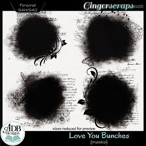 Love You Bunches Masks by ADB Designs