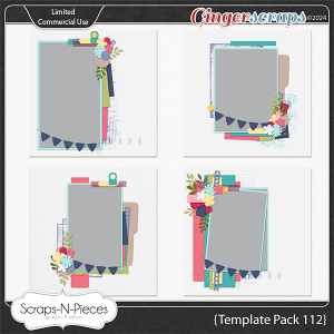 Template Pack 112 by Scraps N Pieces 