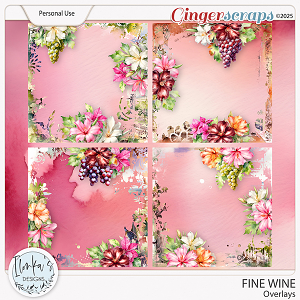 Fine Wine Overlays by Ilonka's Designs