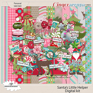 Santa's Little Helper Digitial Kit - By Adrienne Skelton Design 