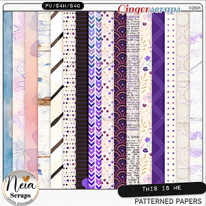 This is Me - Patterned Papers - by Neia Scraps
