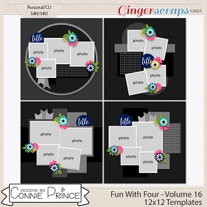 Fun With Four Volume 16  - 12x12 Temps (CU Ok) by Connie Prince