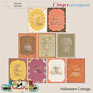 Halloween Cottage Journal Cards by The Scrappy Kat