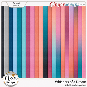 Whispers of a Dream - Solid & Ombré Papers - by Neia Scraps