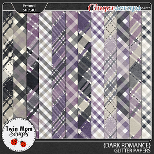 Dark Romance - PLAID PAPERS by Twin Mom Scraps