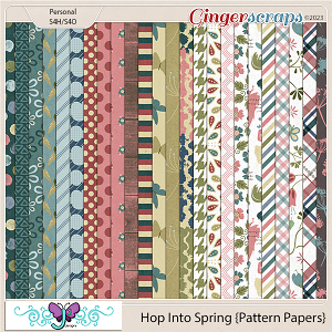 Hop Into Spring {Pattern Papers} by Triple J Designs