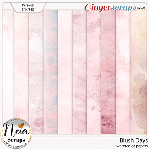 Blush Days - Watercolor Papers - by Neia Scraps