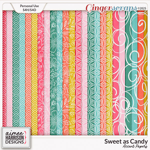 Sweet as Candy Accent Papers by Aimee Harrison