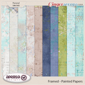Framed - Painted Papers by Aprilisa Designs