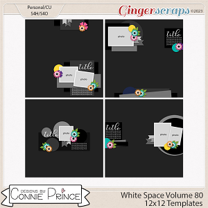 White Space Volume 80 - 12x12 Temps (CU Ok) by Connie Prince