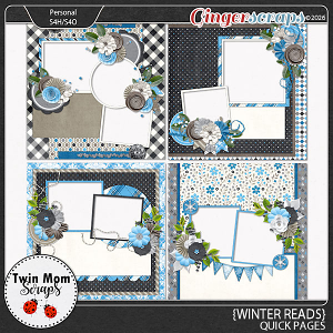 Winter Reads - QUICK PAGES by Twin Mom Scraps