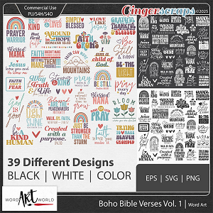 Boho Bible Verses Vol 1 CU OK Boho Bible Verses Vol 1 CU OK